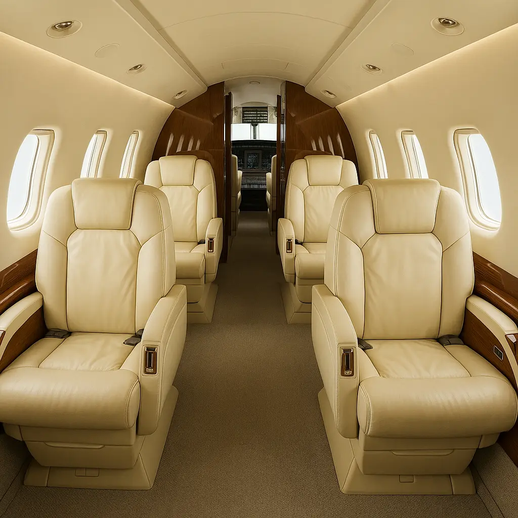 Bombardier Challenger 300 interior