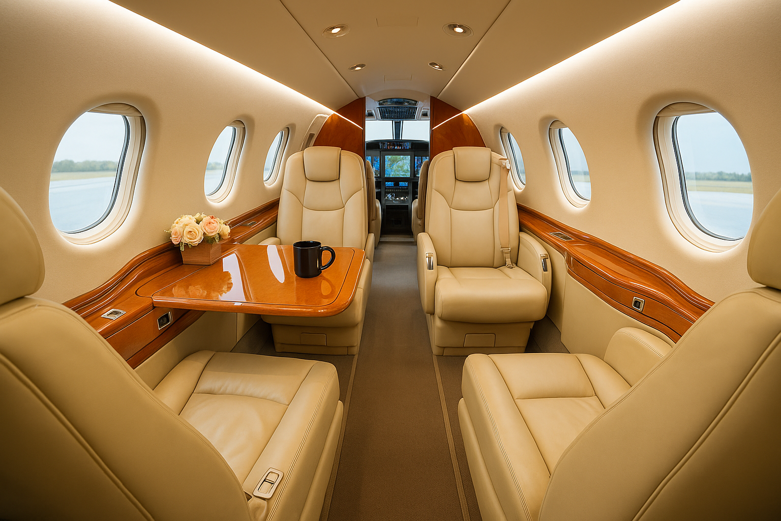 Hawker Beechcraft 400A interior