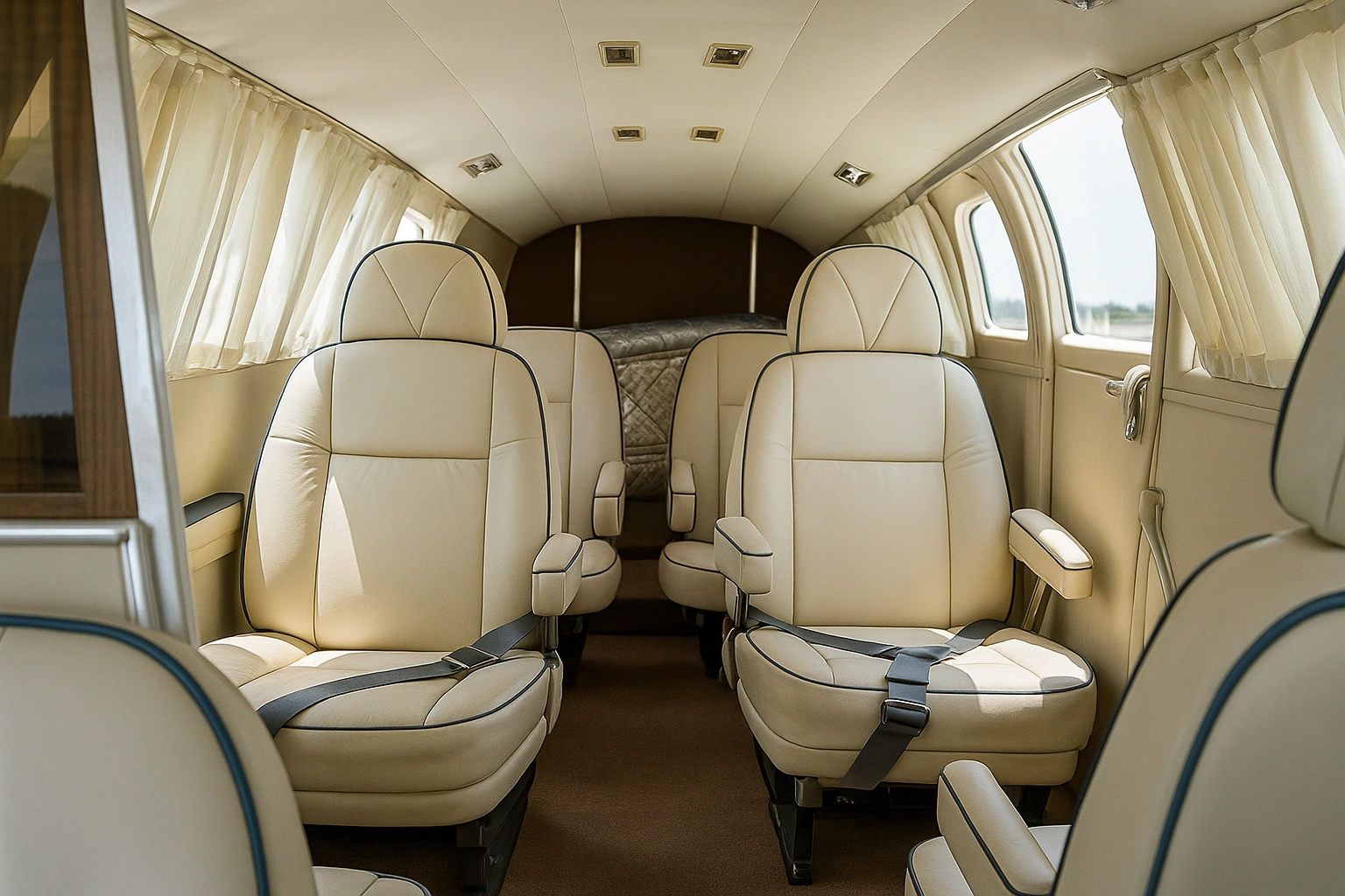 Cessna 402 interior