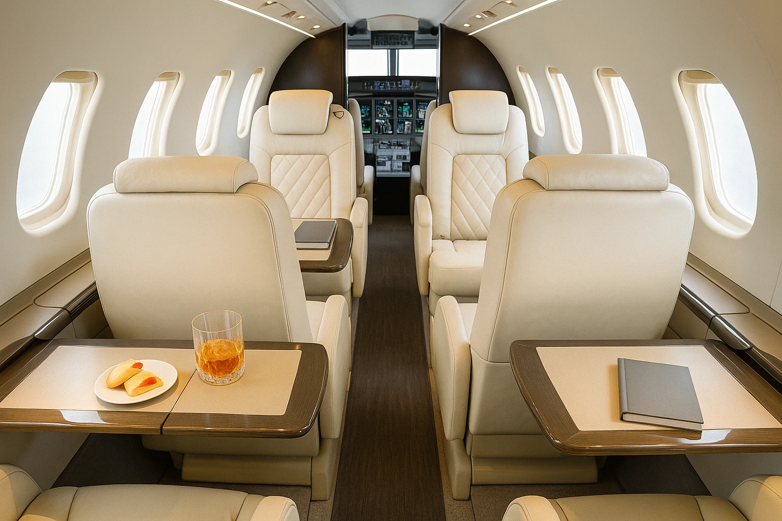 Learjet 45 interior