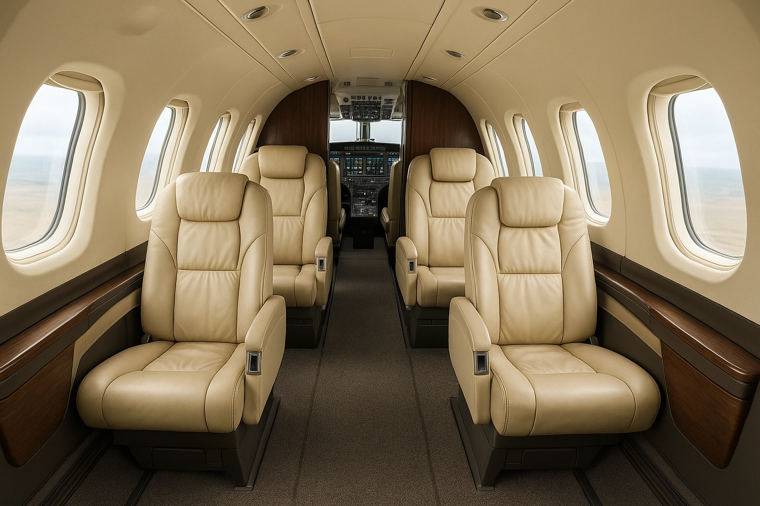 Pilatus PC-12 interior